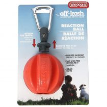 Іграшка DEXAS Off Leash Reaction Ball М'яч з карабіном, для собак, помаранчева