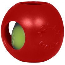 Іграшка Jolly Pets Teaser Ball м'яч подвійний, середня, для собак 9-27 см, червона, 16 см