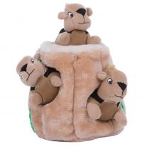 Інтерактивна іграшка для собак Outward Hound Hide-A-Squirrel, велика, коричнева, 18×20 см