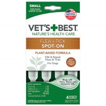 Краплі VET`S BEST Flea&Tick Drops Large від бліх і кліщів для собак до 7 кг, 4 піпетки