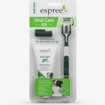 Набір ESPREE Oral Care Kit (гель, щітка 3 в 1, щітка на палець) для собак