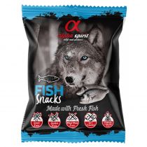 Напіввологі ласощі Alpha Spirit Dog Snacks Fish для собак всіх порід, кубики з рибою, 50 г