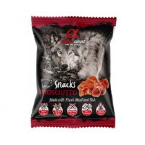 Напіввологі ласощі для собак Alpha Spirit DOG Snacks Prosciutto, кубики з прошутто, 50 г