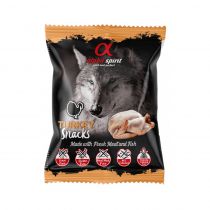 Напіввологі ласощі для собак Alpha Spirit DOG Snacks Turkey, кубики з індичкою, 50 г