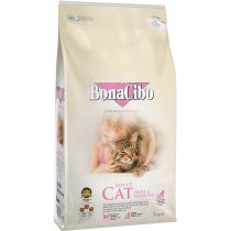 Сухий корм BonaCibo Adult Cat Light&Sterilized для стерилізованих котів, курка, анчоуси, рис, 5 кг