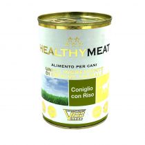 Консерва Healthy Meat монопротеінова, паштет з кролятиною та рисом, для собак, 400 г