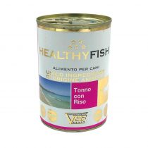 Консерва Healthy Fish монопротеінова, паштет з тунцем та рисом, для собак, 400 г