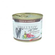 Консерва Healthy All Days монопротеінова, паштет з ягнятиною, для котів, 200 г