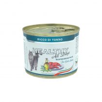 Консерва Healthy All Days монопротеінова, паштет з тунцем, для котів, 200 г