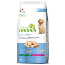 Сухий корм Trainer Natural Super Premium Junior Maxi для цуценят великих порід, до 24 місяців, 12 кг