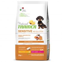 Сухой корм Natural Trainer Dog Sensitive Puppy&Junior Mini для щенков мини пород, с лососем, 2 кг