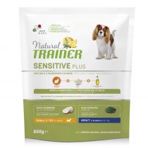 Сухий корм Natural Trainer Dog Sensitive Plus для дорослих собак дрібних порід, монопротеіновий, з кроликом, 800 г