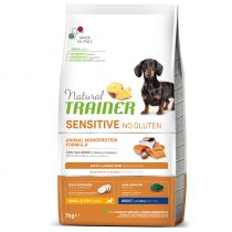 Сухий корм Natural Trainer Dog Sensitive Adult Mini With Salmon для дорослих собак дрібних порід, з лососем, 7 кг