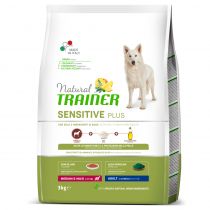 Сухий корм Natural Trainer Dog Sensitive для дорослих собак середніх і великих порід, з кониною, 3 кг