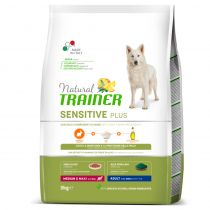 Сухий корм Natural Trainer Dog Sensitive Plus Adult MM для дорослих собак дрібних порід, з кроликом, 3 кг