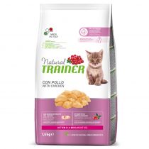 Корм Trainer Natural Super Premium для котят от 1 до 6 месяцев, для беременных, кормящих кошек, курица, 1.5 кг