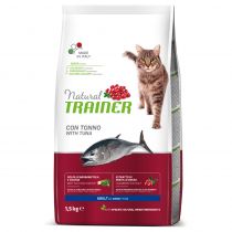 Корм Trainer Natural Super Premium для взрослых кошек в возрасте от 1 года, с тунцом, 1.5 кг