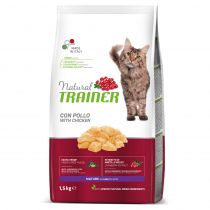 Корм Trainer Natural Super Premium Mature Cat для зрелых кошек в возрасте от 7 лет, с курятиной, 1.5 кг