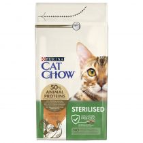 Сухий корм Purina Cat Chow Sterilised Turkey для стерилізованих котів, з індичкою, 1.5 кг
