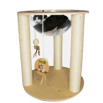Кігтеточка-лежанка AnimAll, прозора, сизаль, 50 см