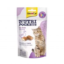 Ласощі GimCat Nutri Pockets качка і мультивітамін, для котів, 60 г