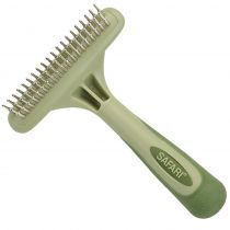 Дворядні граблі Safari Dog Rotating Pin Double Row Undercoat Rake для підшерстя собак