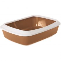 Лоток туалет з бортиком Savic Iriz Nordic Litter Tray для котів, світло-коричневий, 42×31×12.5 см