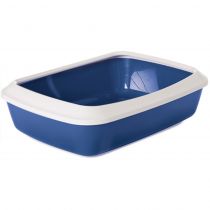 Лоток туалет з бортиком Savic Iriz Nordic Litter Tray для котів, синій, 42×31×12.5 см