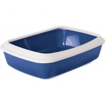 Лоток туалет з бортиком Savic Iriz Nordic Litter Tray для котів, синій, 50×37×13 см