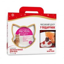 Сухий корм Royal Canin Exigent Protein для вибагливих котів, 4 кг + масажний центр у подарунок