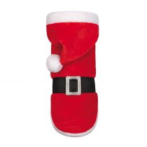Попона Pet Fashion Santa для собак, плюш, розмір M, червоний