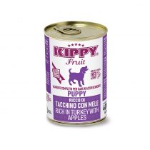 Консерви Kippy Fruit Turkey With Apples Puppy для цуценят, паштет з індичкою та яблуками, 400 г