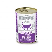Консерви Kippy Pate Turkey Sterilised для стерилізованих котів, паштет з індичкою, 400 г