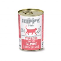 Консерви Kippy Pate Salmon Sterilised для стерилізованих котів, паштет з лососем, 400 г
