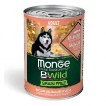 Консерви Monge Dog Wet Be Wild Adult для дорослих собак, лосось, гарбуз та цукіні, 400 г
