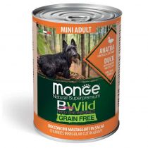 Консерви Monge Dog Wet Be Wild Mini Adult для дорослих собак, качка, гарбуз та цукіні, 400 г