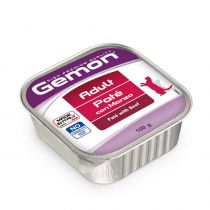 Консерви Gemon Cat Wet Adult для дорослих котів, паштет з яловичиною, 100 г