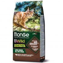 Сухий корм Monge Cat Be Wild Gr.Free для котів великих порід з 2-х місяців, з м'ясом буйвола, 1.5 кг