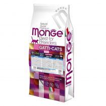 Сухий низькозерновий корм Monge Cat Be Wild Low Grain, для котів, з анчоусом, 10 кг