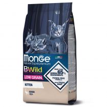 Сухий низькозерновий корм Monge Cat Be Wild Low Grain Kitten для котів, з м'ясом гусака, 1.5 кг