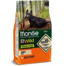 Сухий беззерновий корм Monge Dog Be Wild Gr.Free Mini для собак малих порід, з качкою, 2.5 кг