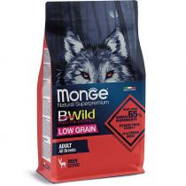 Сухий низькозерновий корм Monge Dog Be Wild Low Grain для дорослих собак, з олениною, 2.5 кг