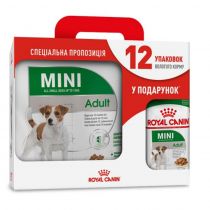 Сухий корм Royal Canin Mini Adult для собак дрібних порід, 4 кг + 12 паучів у подарунок