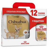 Сухий корм Royal Canin Chihuahua Adult для чихуахуа, 3 кг + 12 паучів у подарунок