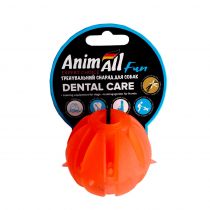 Іграшка AnimAll Fun для собак, м'яч Вкусняшка, 5 см, помаранчева