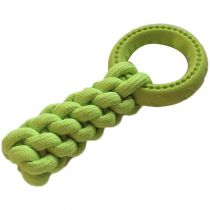 Іграшка AnimAll GrizZzly для собак, кросфіт з кільцем, 24×10 см, зелена