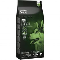 Сухий корм PrimaDog для дорослих собак усіх порід, з ягнятиною та картоплею, 12 кг