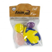 Набір іграшок AnimAll Fun Cat в асортименті, для котів, 4 шт