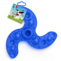 Игрушка фрисби Georplast Ninja летающая для собак, 20 см, синяя