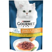 Вологий корм Purina Gourmet Perle Duo для котів, міні філе у соусі з куркою, 85 г